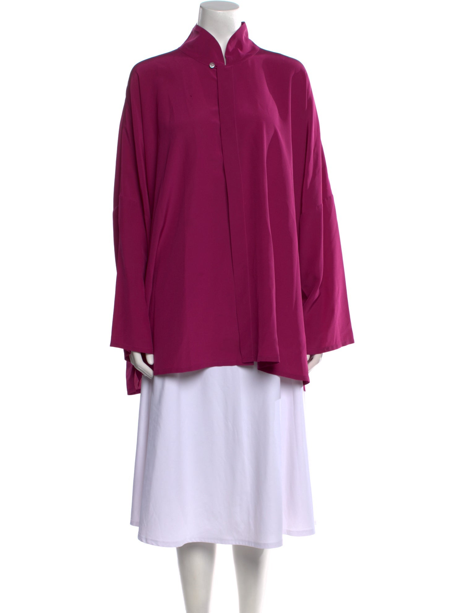 Eskandar Linen Mock Neck Tunic