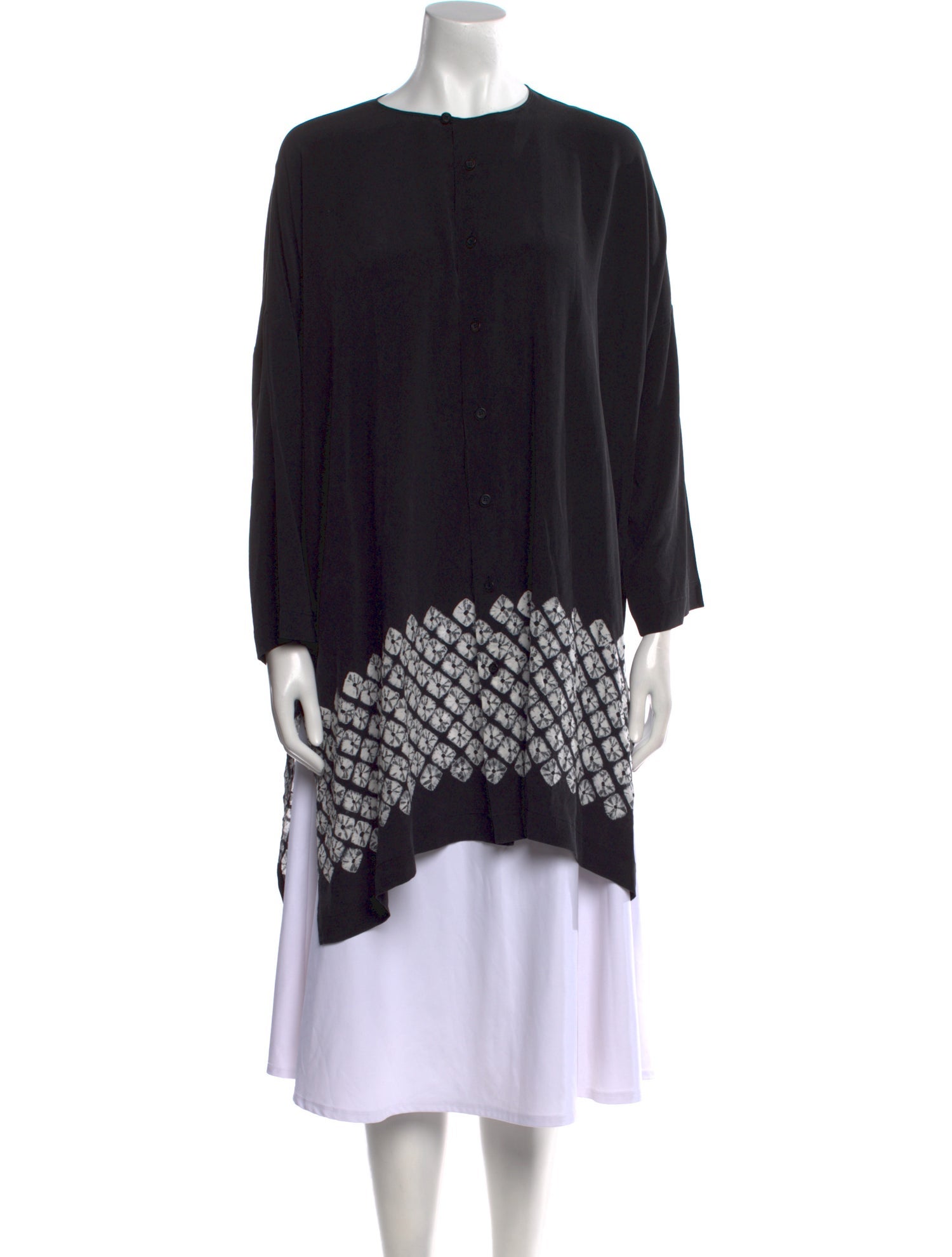 Eskandar Silk Printed Tunic