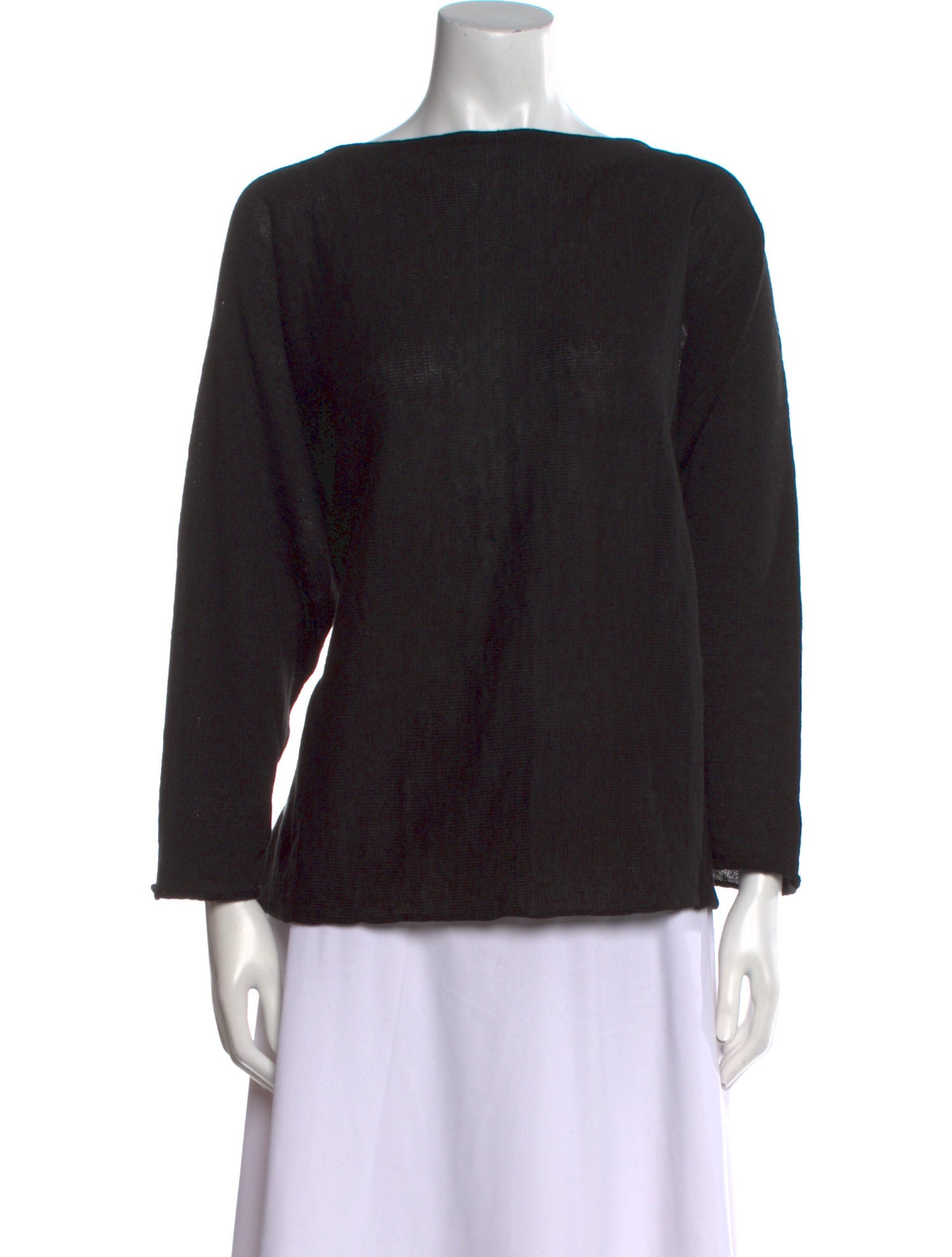 Eskandar Merino Wool Bateau Neckline Sweater