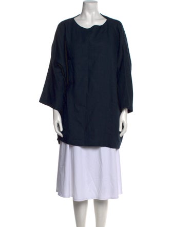 Eskandar Linen Scoop Neck Sweater