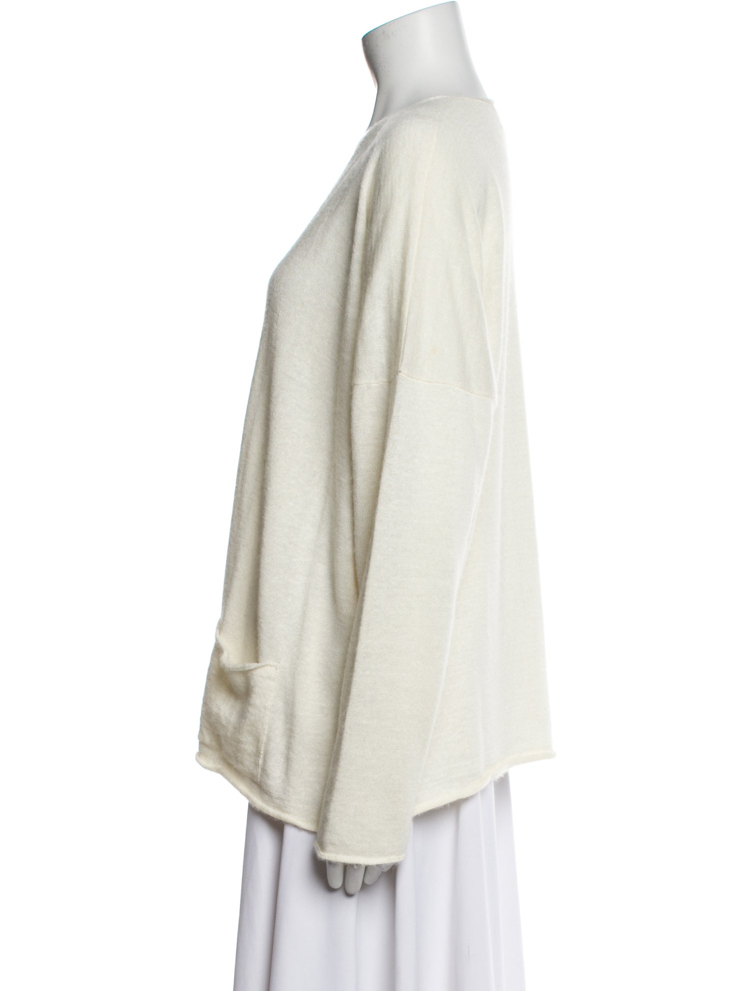 Eskandar Linen V-Neck Sweater