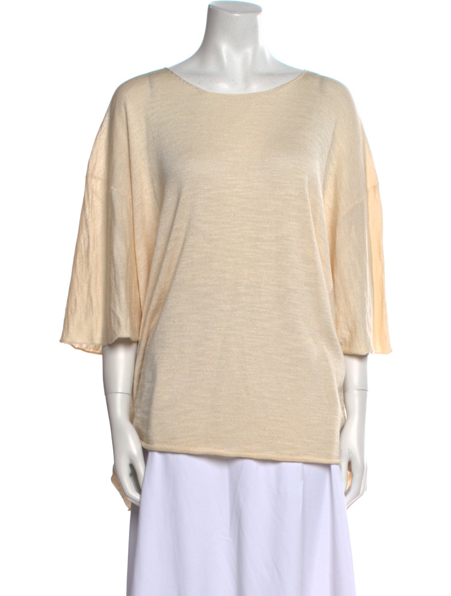 Eskandar Silk Scoop Neck T-Shirt