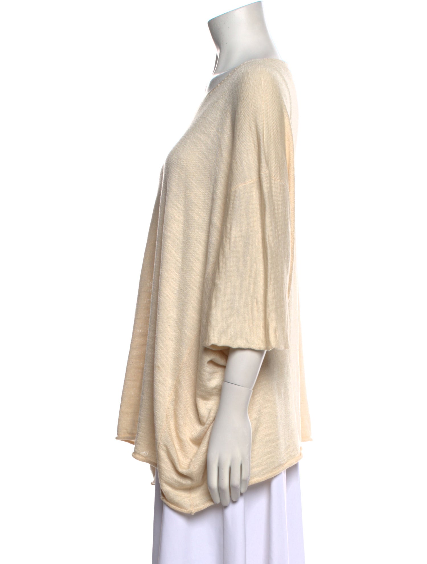 Eskandar Silk Scoop Neck T-Shirt