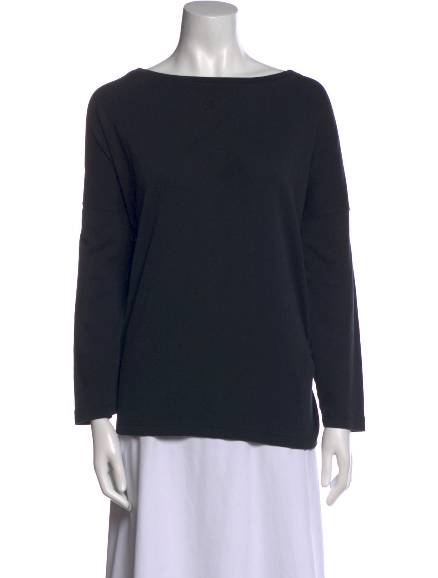 Eskandar Bateau Neckline Long Sleeve Sweatshirt