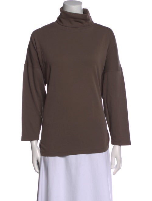 Eskandar Turtleneck Three-Quarter Sleeve Sweatshirt