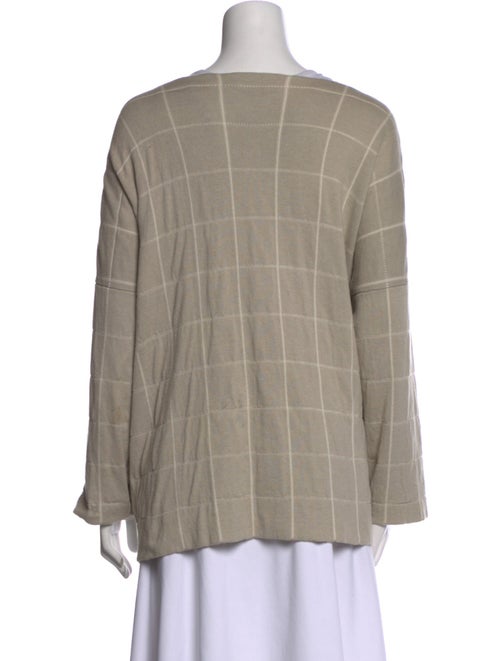 Eskandar Striped Open Front Sweater