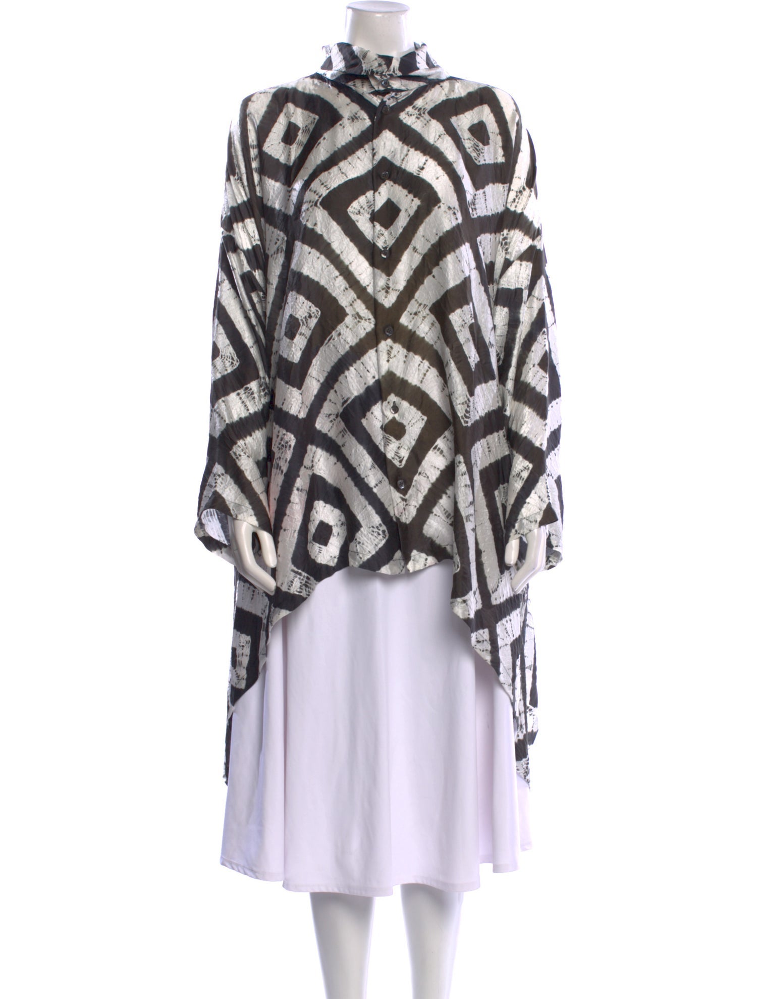 Eskandar Silk Printed Tunic