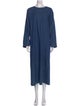 Eskandar Crew Neck Long Dress
