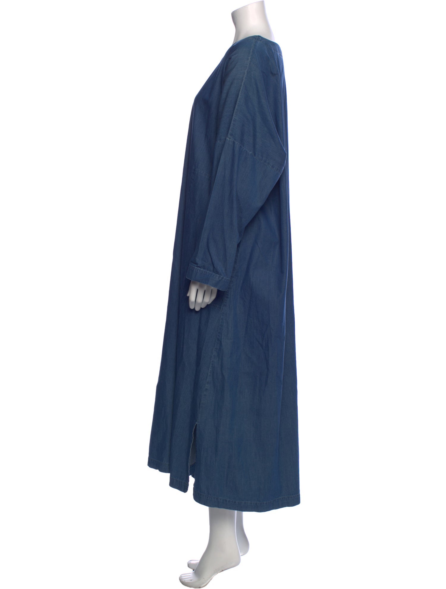 Eskandar Crew Neck Long Dress
