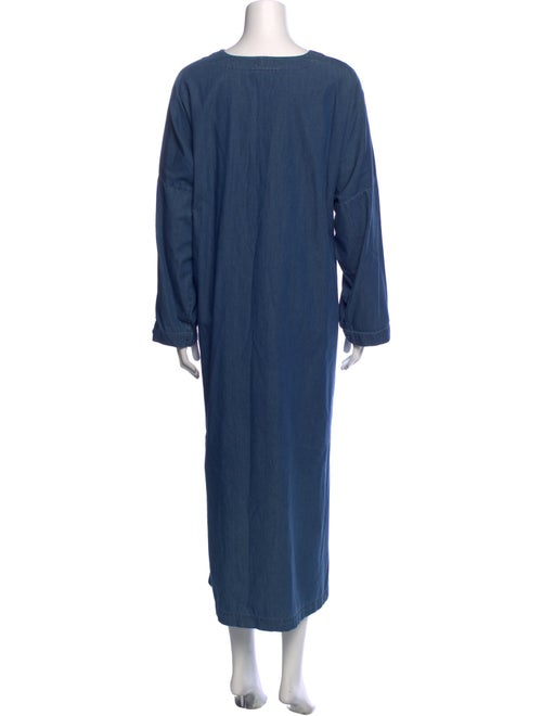 Eskandar Crew Neck Long Dress