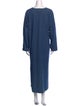 Eskandar Crew Neck Long Dress