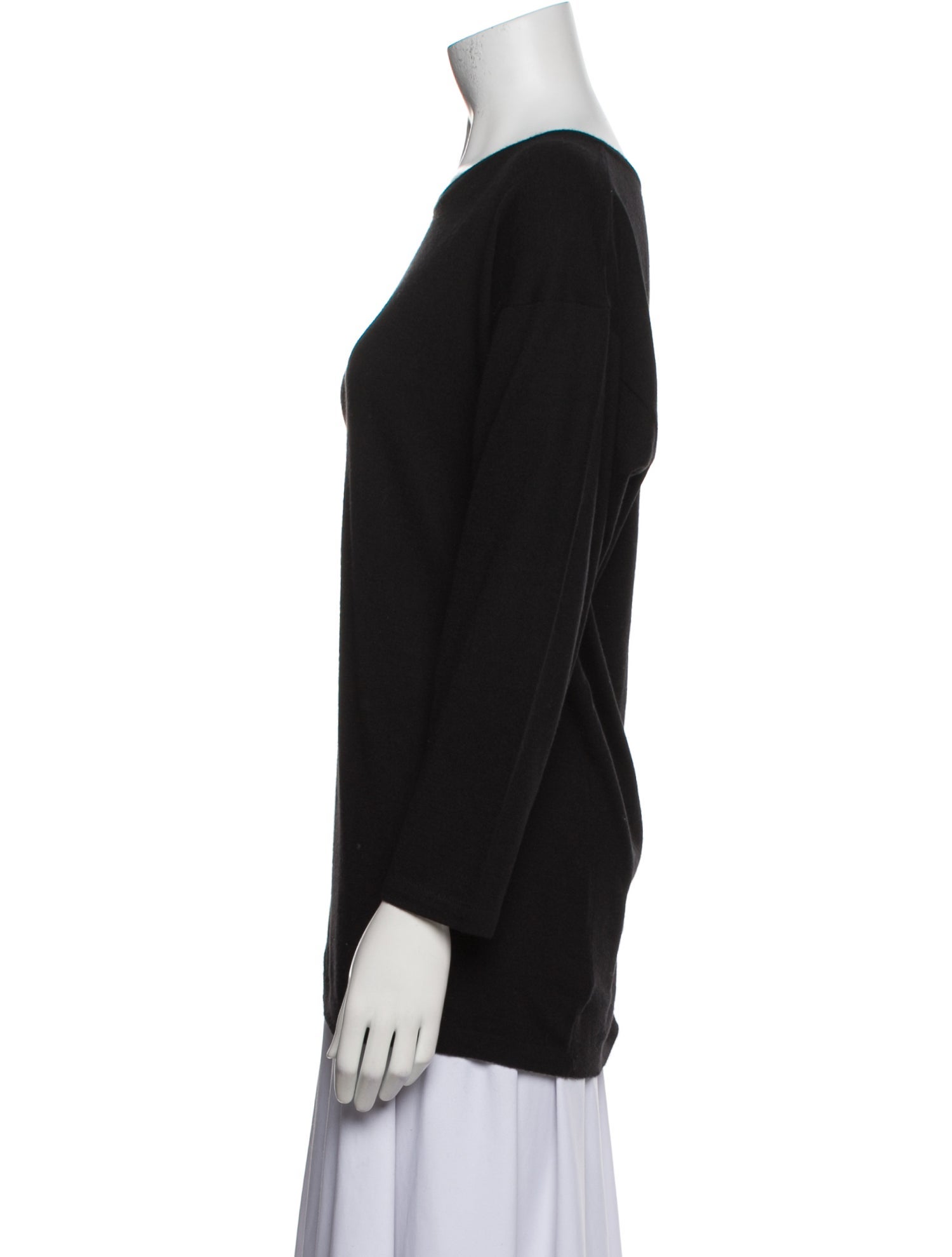 Eskandar Cashmere Bateau Neckline Sweater
