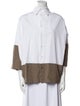 Eskandar Three-Quarter Sleeve Button-Up Top
