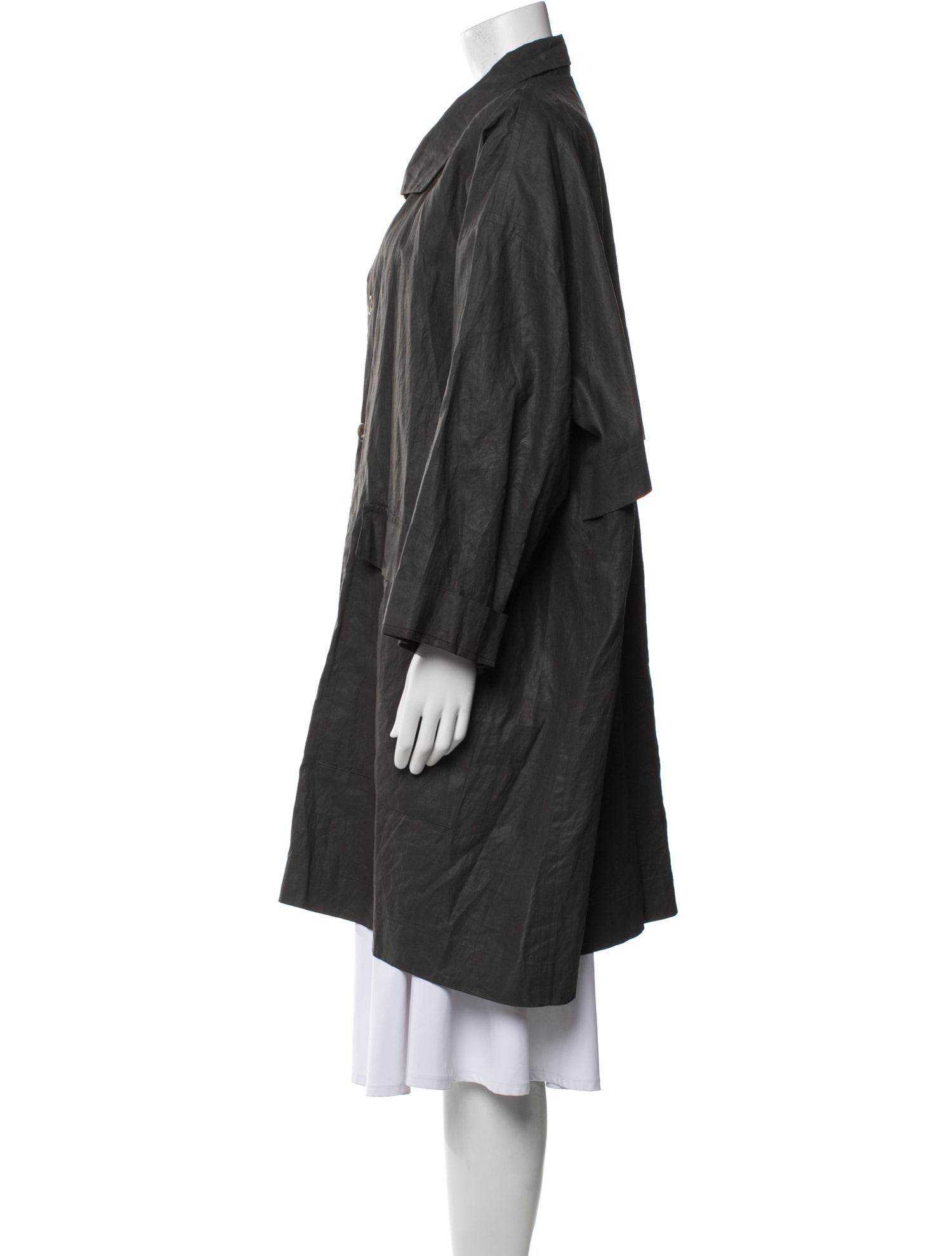Eskandar Linen Trench Coat
