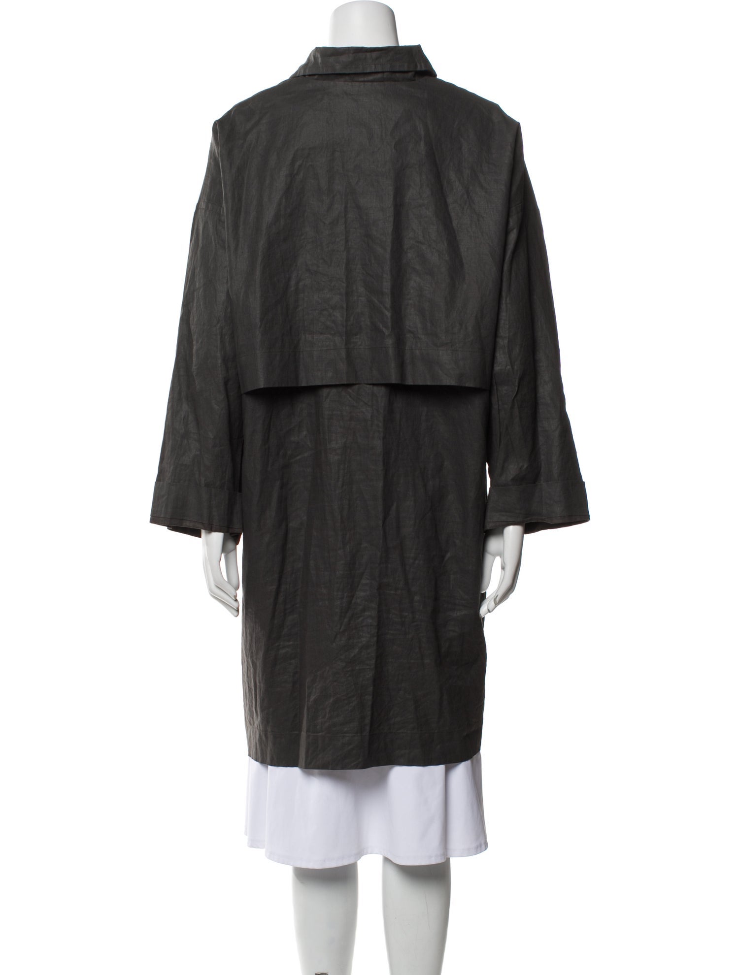 Eskandar Linen Trench Coat
