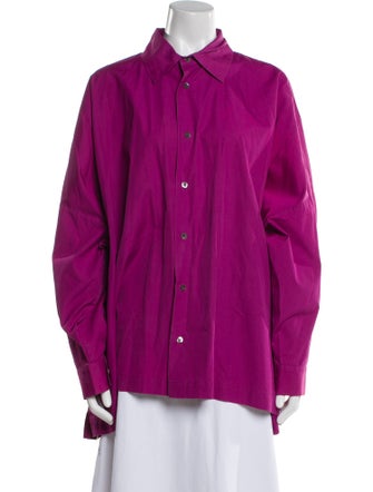 Eskandar Long Sleeve Button-Up Top