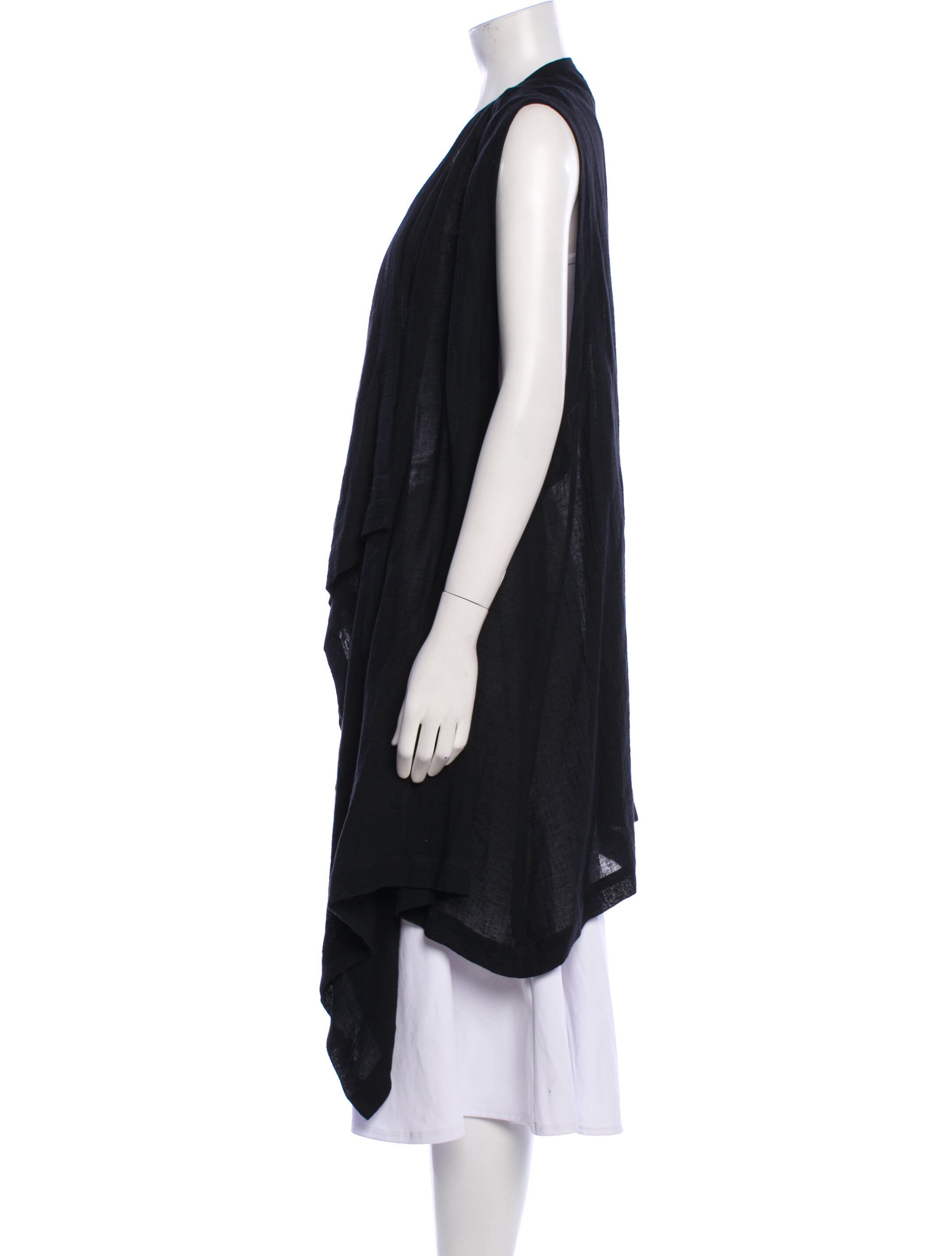 Eskandar Linen Striped Vest w/ Tags