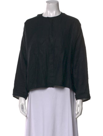 Eskandar Wool Crew Neck Blouse