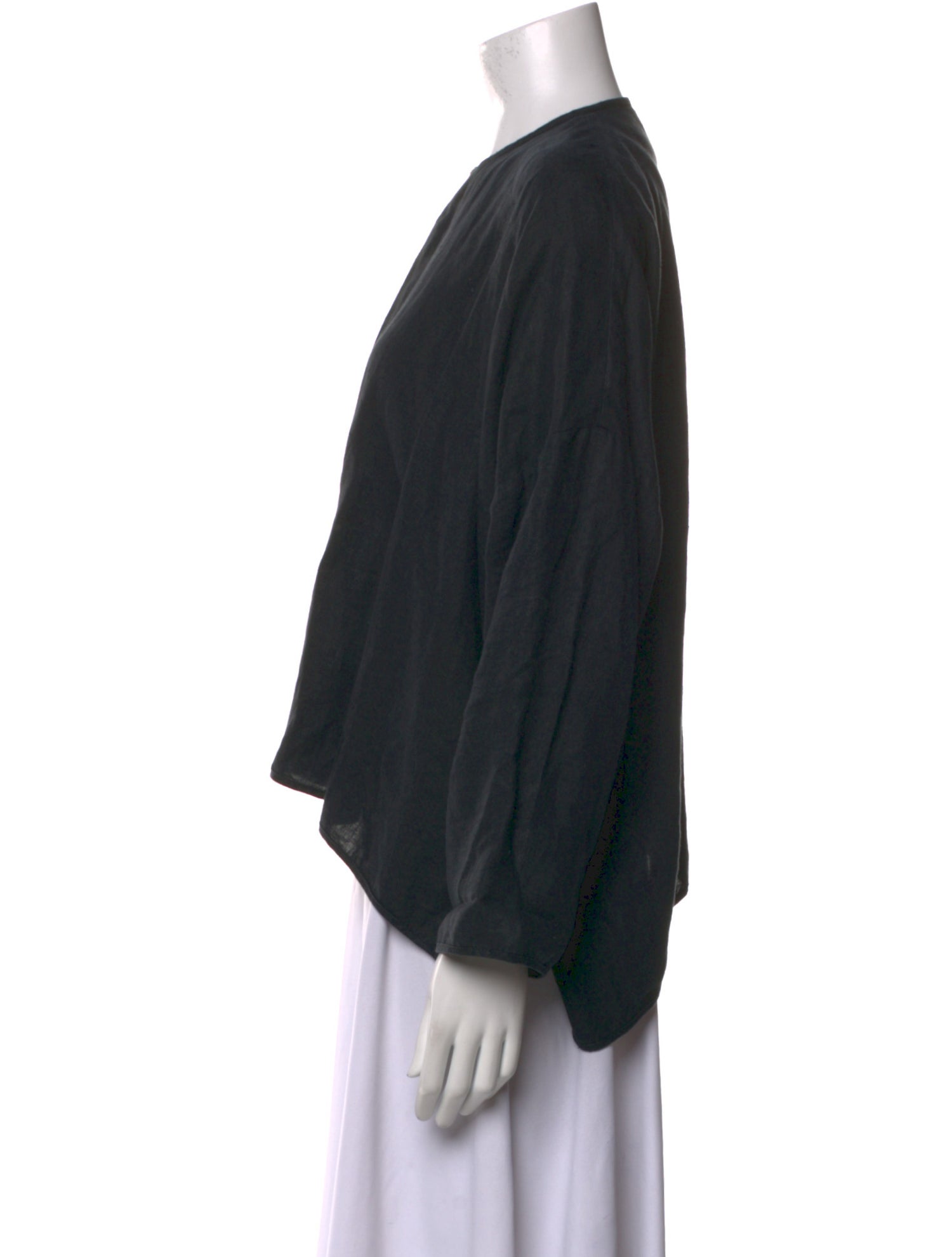 Eskandar Wool Crew Neck Blouse