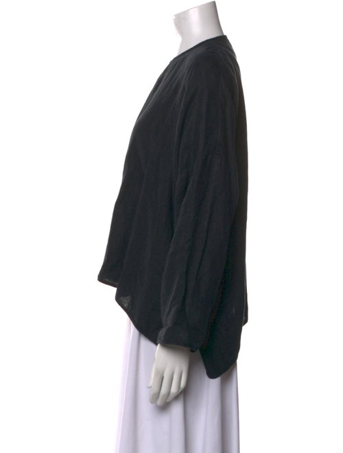 Eskandar Wool Crew Neck Blouse