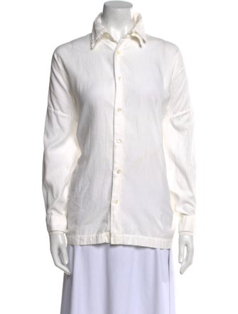 Eskandar Linen Long Sleeve Button-Up Top