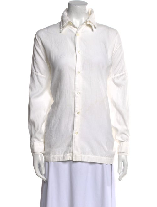 Eskandar Linen Long Sleeve Button-Up Top