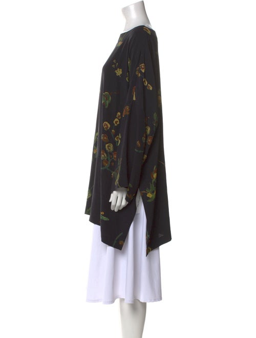 Eskandar Silk Floral Print Tunic
