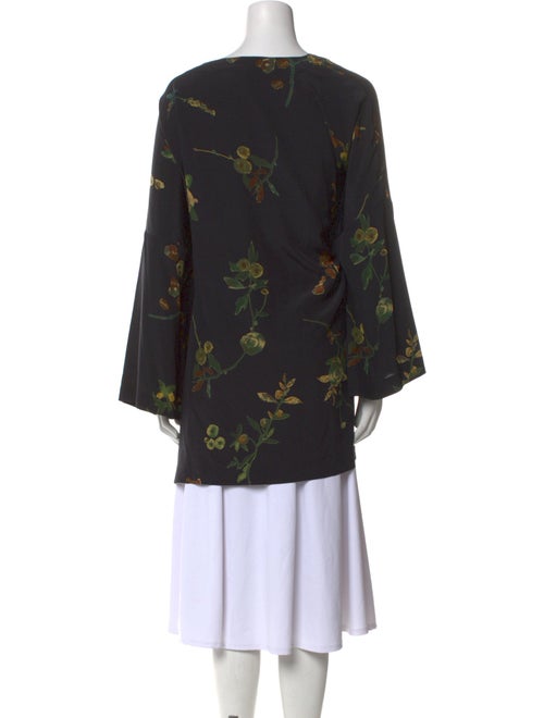 Eskandar Silk Floral Print Tunic