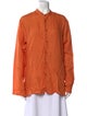 Eskandar Linen Long Sleeve Button-Up Top