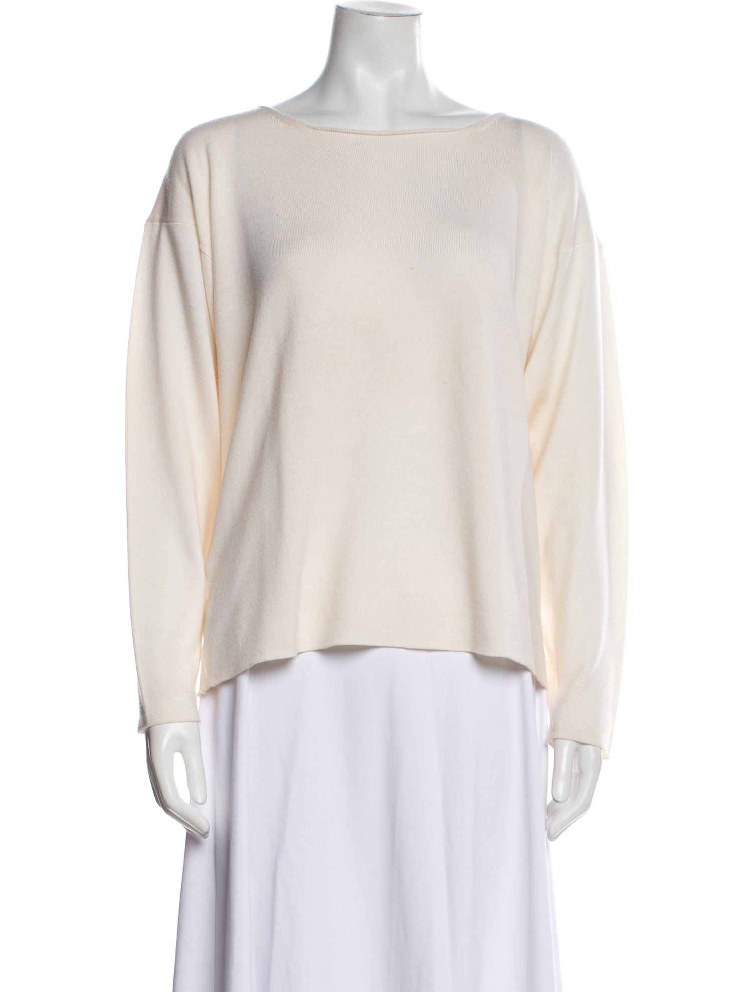 Eskandar Merino Wool Bateau Neckline Sweater