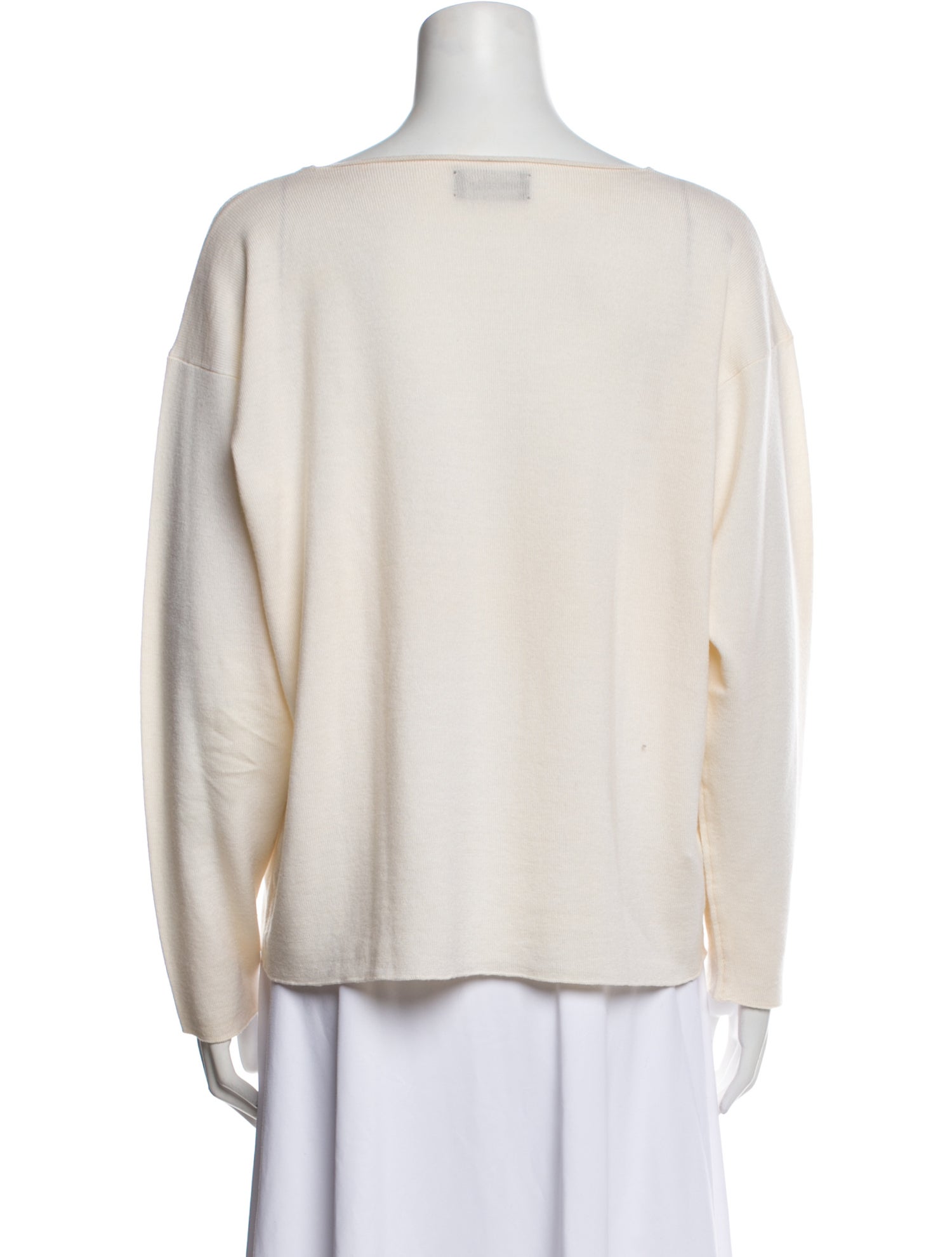 Eskandar Merino Wool Bateau Neckline Sweater