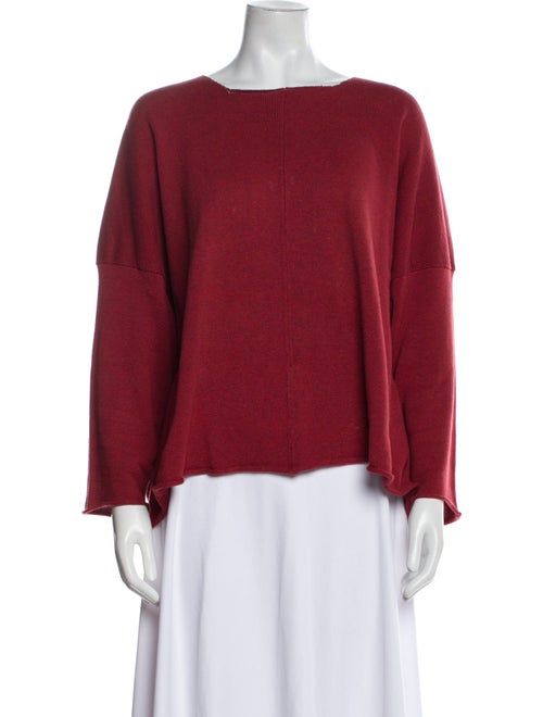 Eskandar Bateau Neckline Long Sleeve Blouse