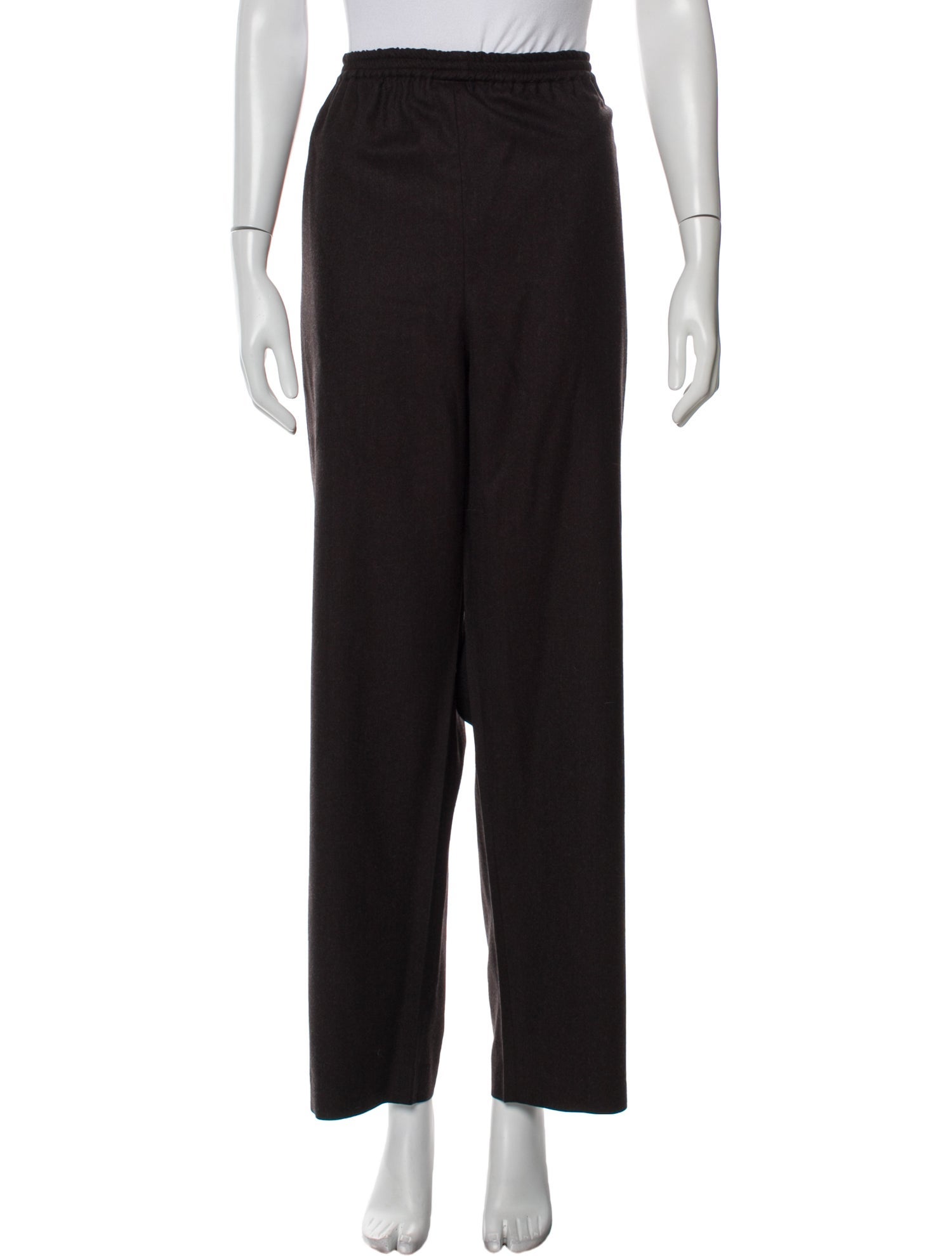 Eskandar Wool Straight Leg Pants