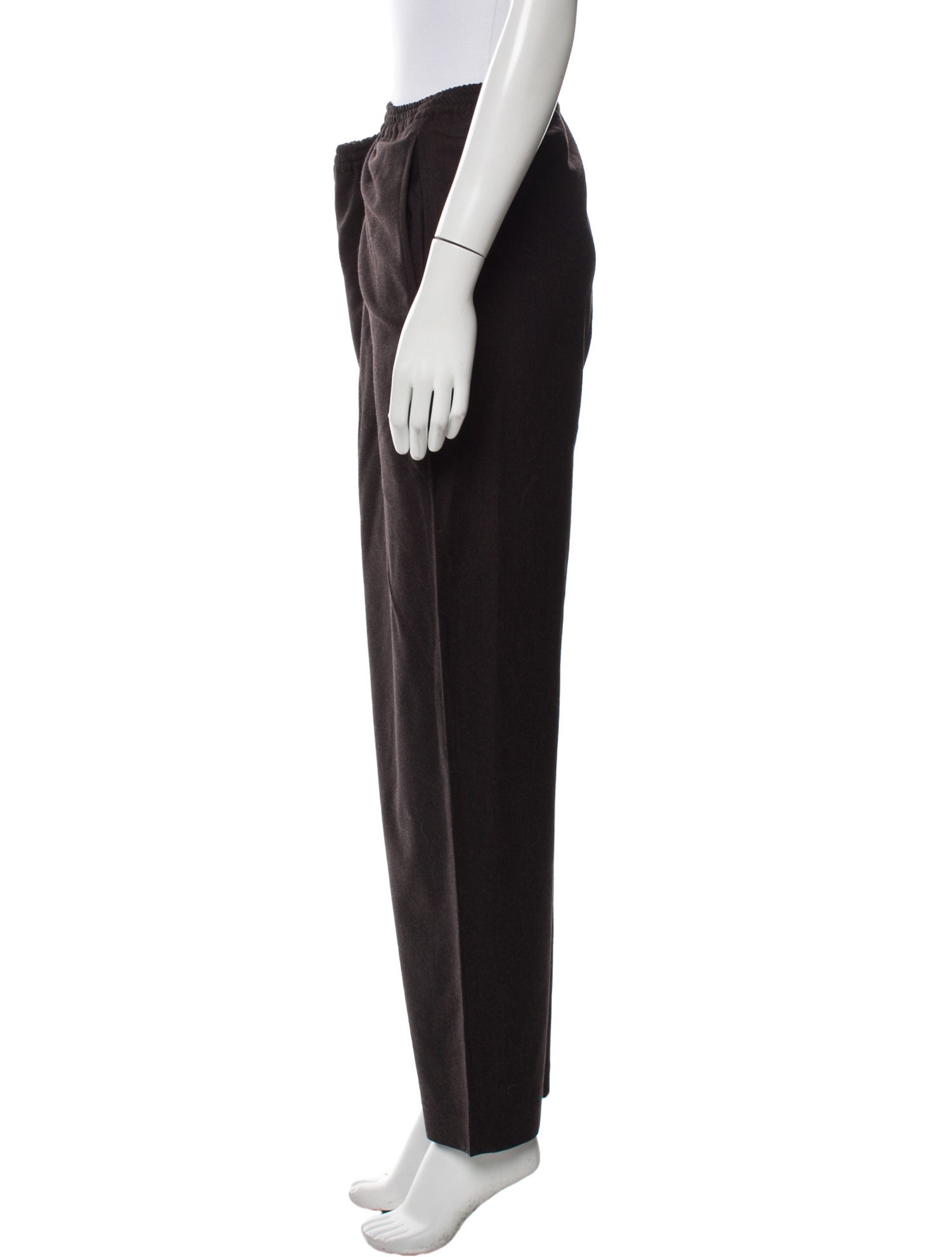 Eskandar Wool Straight Leg Pants