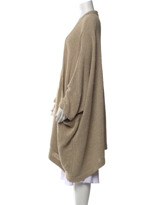 Eskandar Linen Open Front Sweater