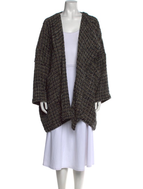 Eskandar Silk Open Front Sweater