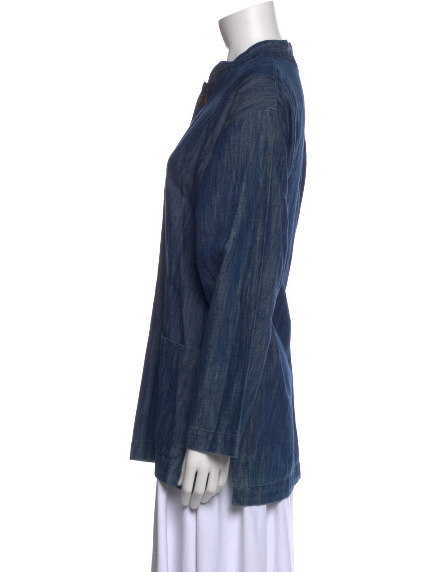 Eskandar Long Sleeve Button-Up Top