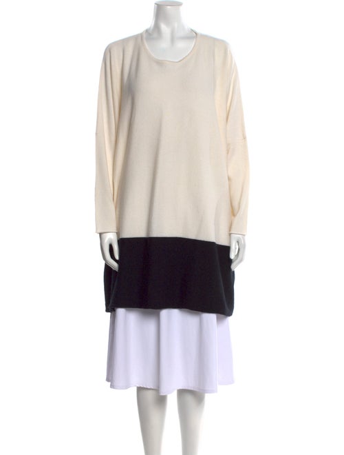 Eskandar Cashmere Colorblock Pattern Sweater