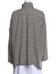 Eskandar Wool Mock Neck Button-Up Top