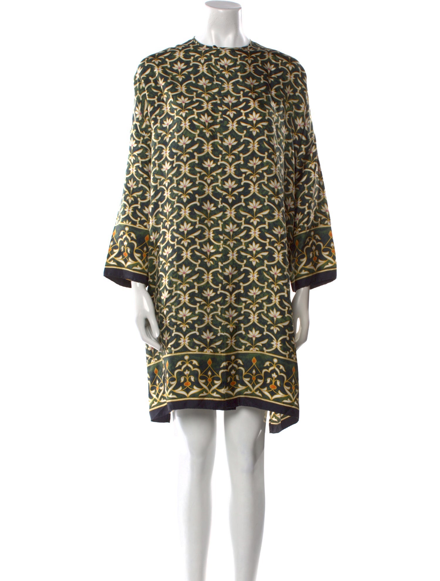 Eskandar Silk Knee-Length Dress