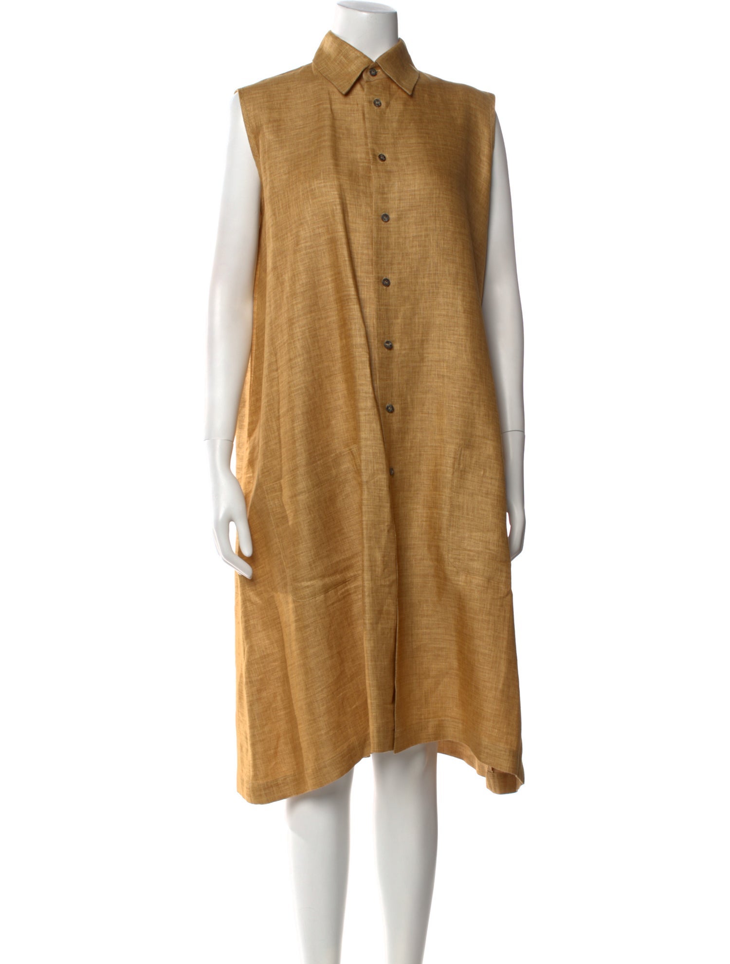 Eskandar Linen Knee-Length Dress