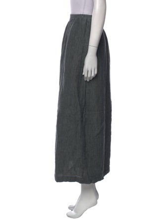 Eskandar Linen Midi Length Skirt