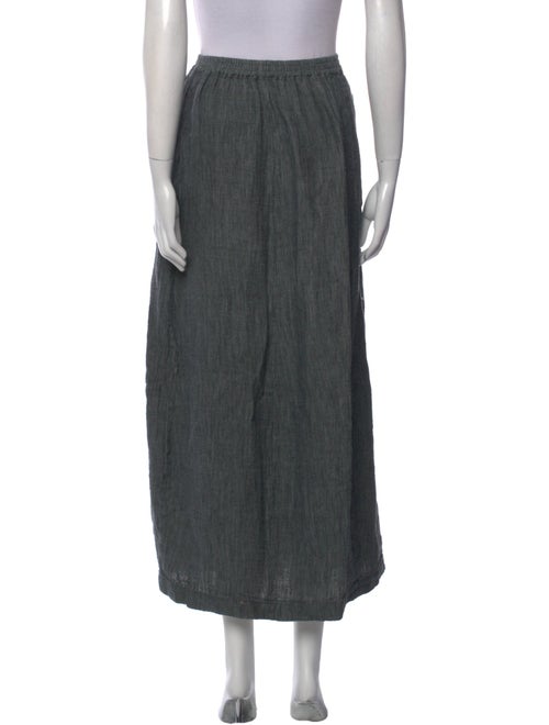 Eskandar Linen Midi Length Skirt