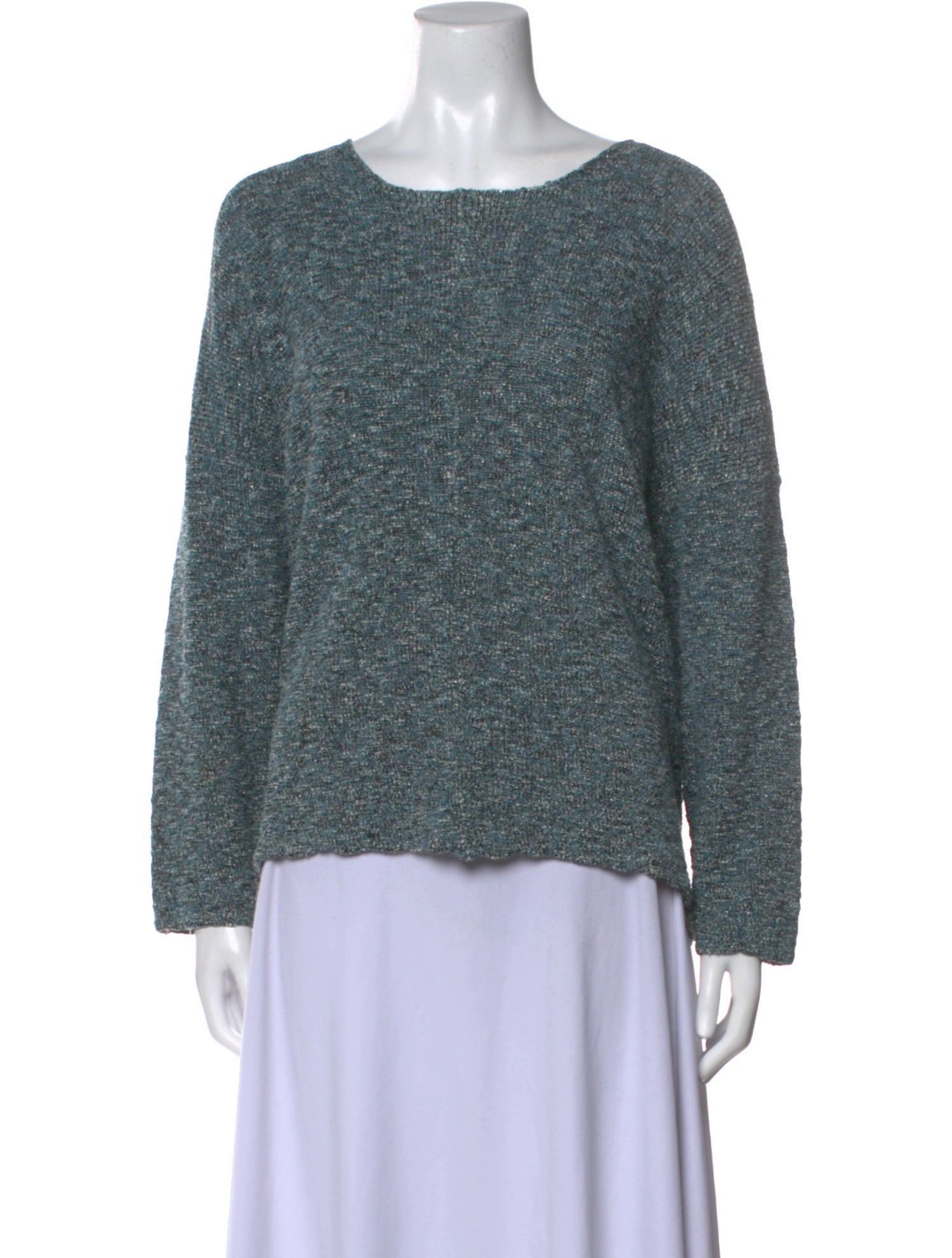 Eskandar Bateau Neckline Long Sleeve Sweatshirt