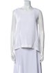 Eskandar Linen Scoop Neck Top