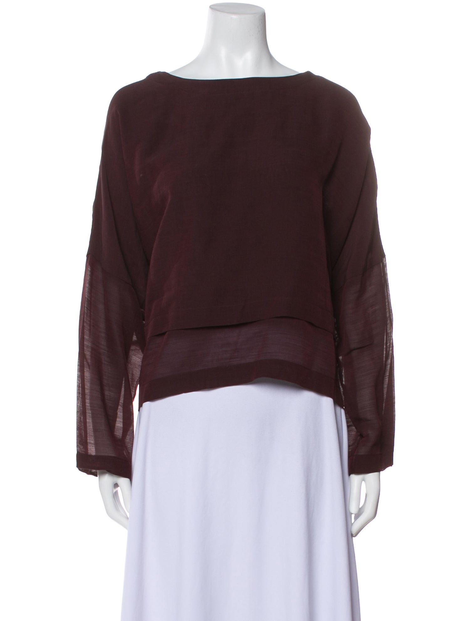 Eskandar Wool Bateau Neckline Sweatshirt