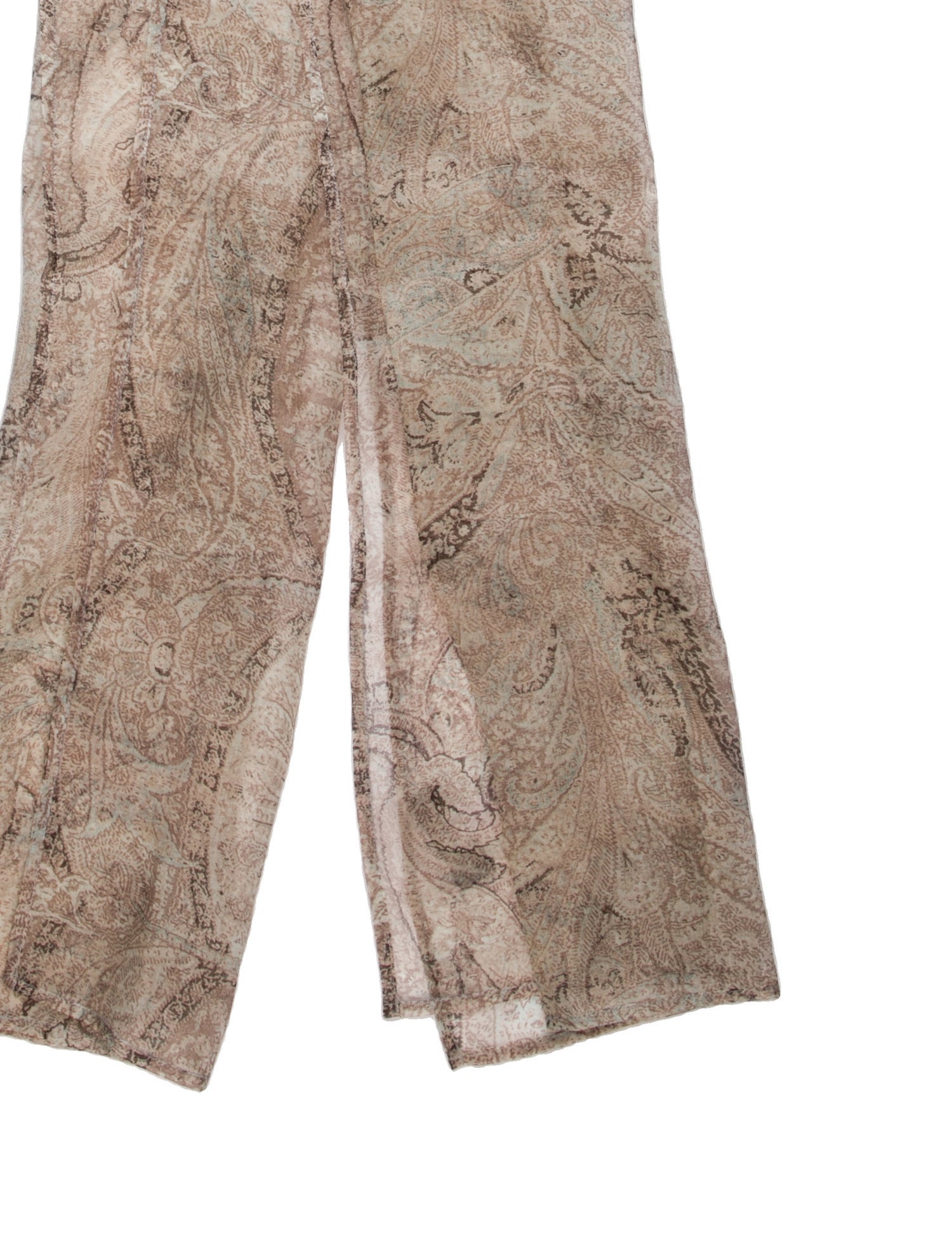 Eskandar Silk Paisley Print Scarf