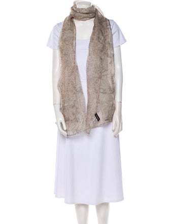 Eskandar Silk Paisley Print Scarf