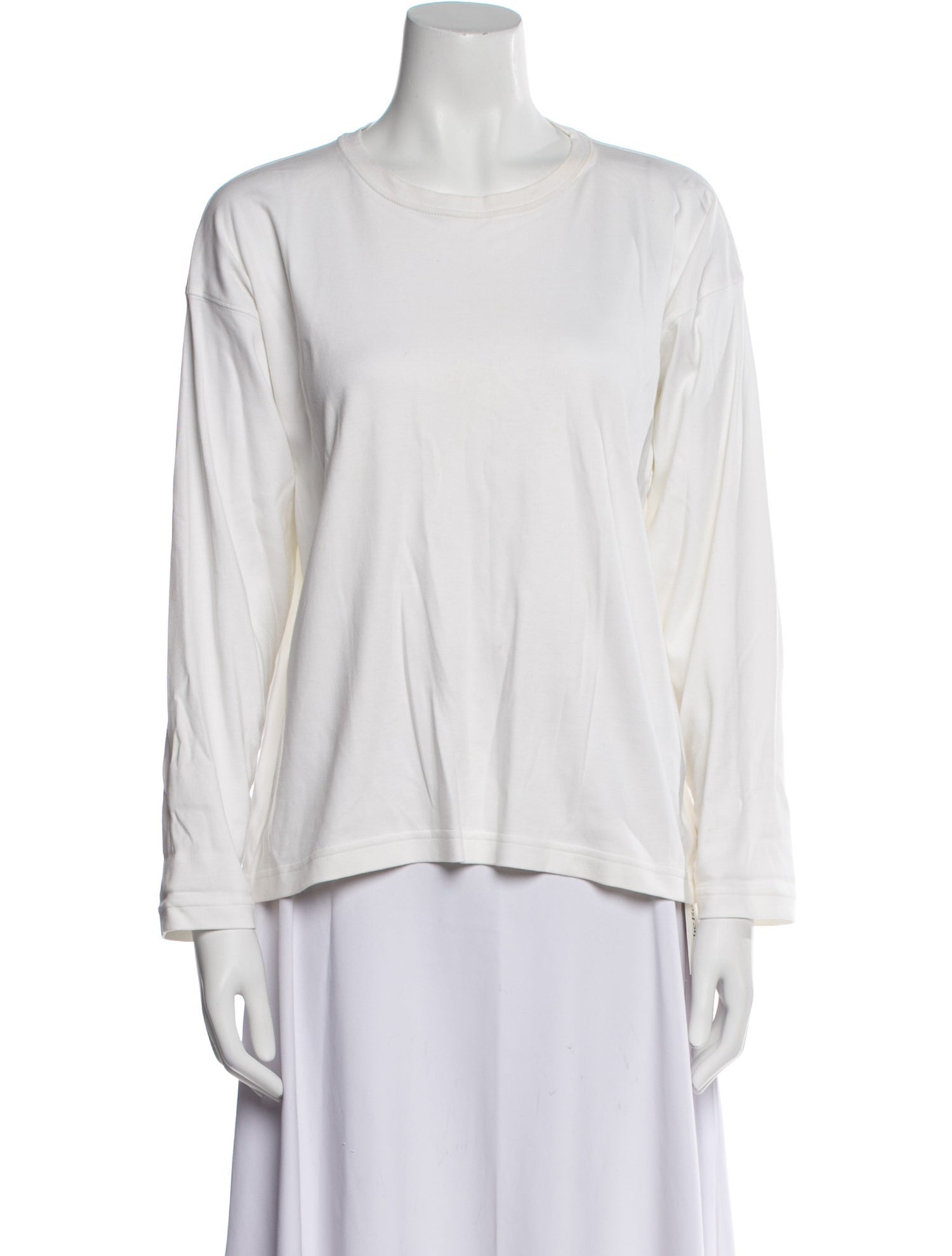 Eskandar Scoop Neck Three-Quarter Sleeve T-Shirt