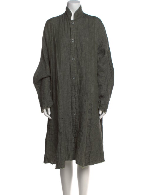 Eskandar Linen Midi Length Dress